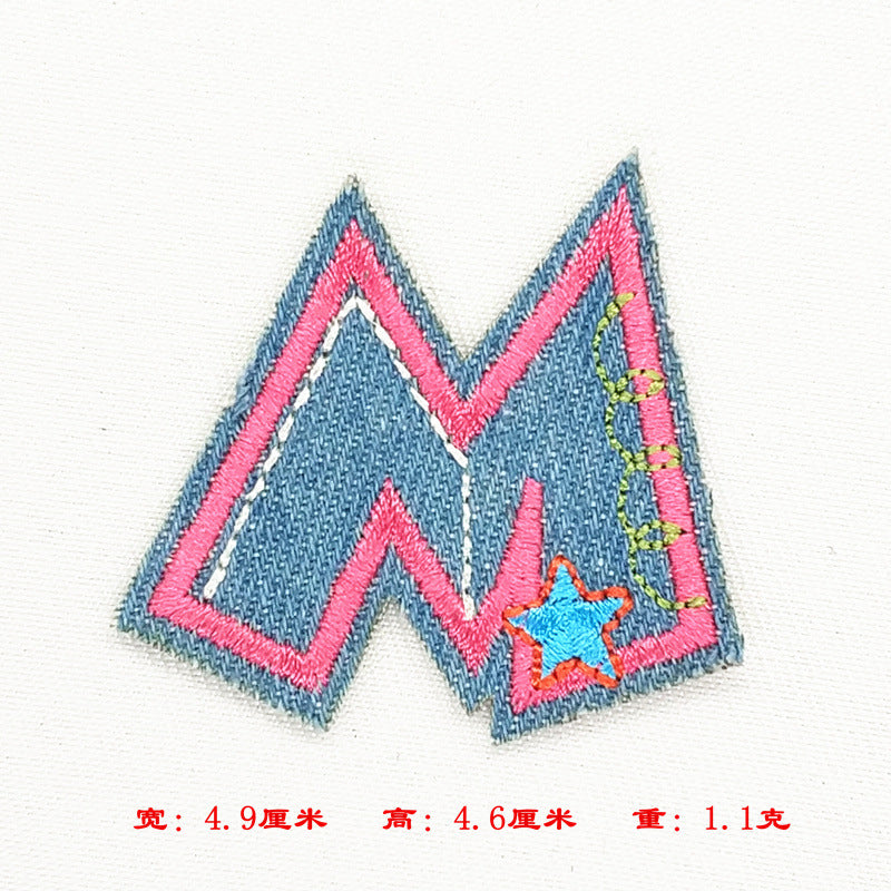 Wholesale Alphabet patch cartoon children patch